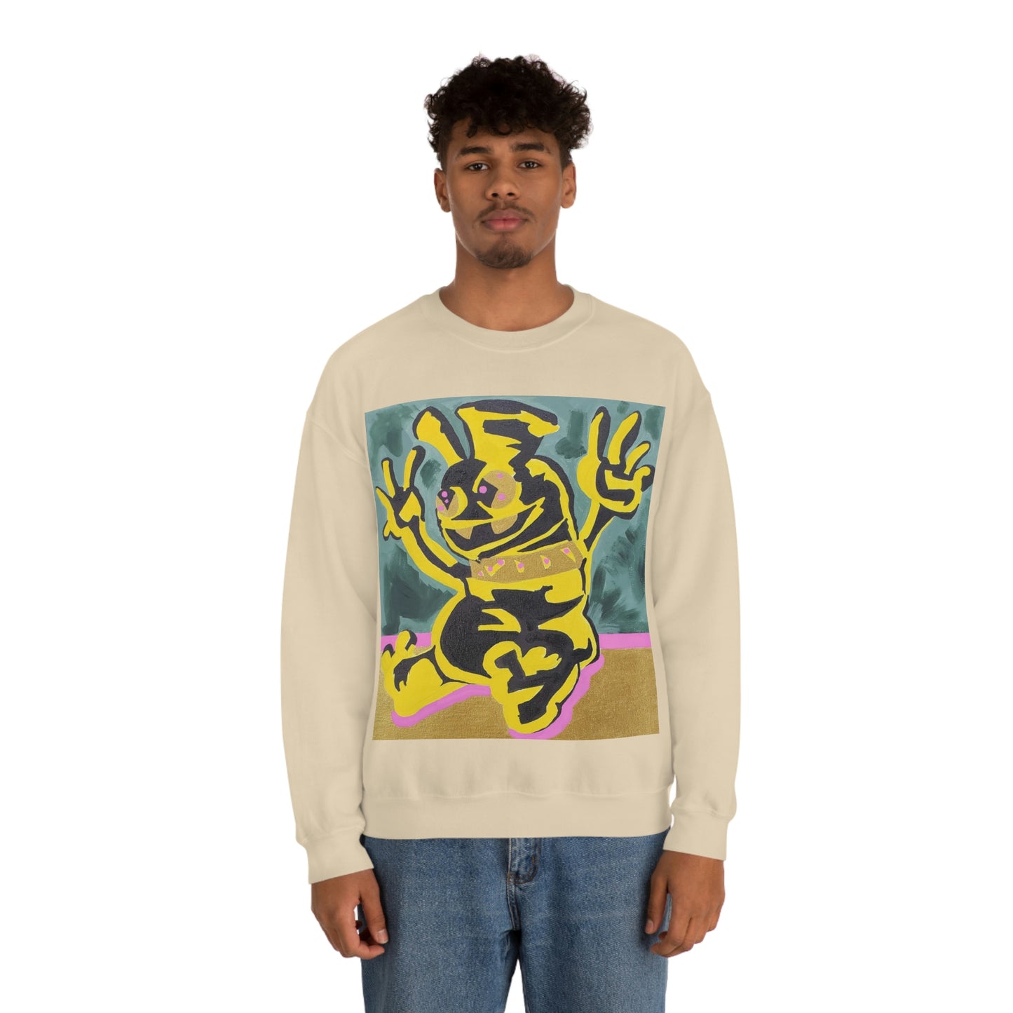 Yellow-Jack Brush Gold Drip™ Crewneck Sweatshirt