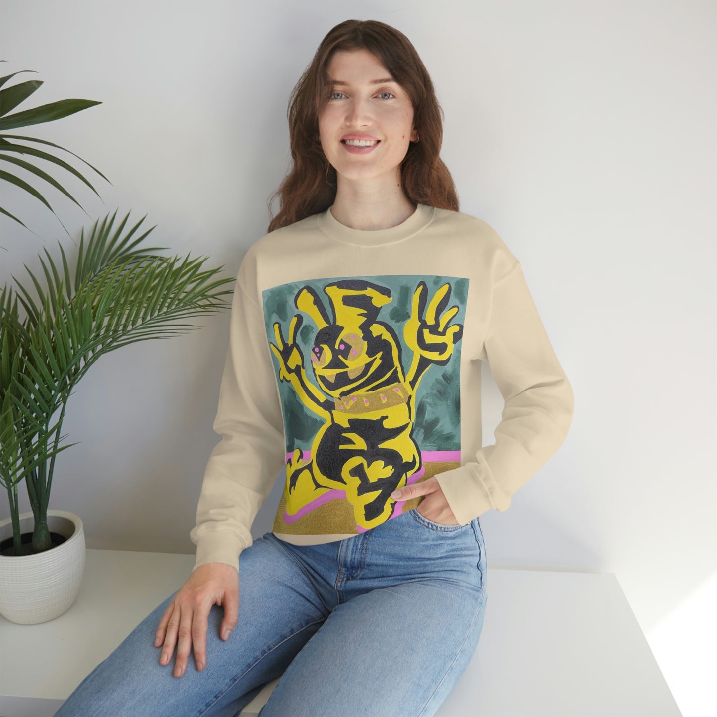 Yellow-Jack Brush Gold Drip™ Crewneck Sweatshirt