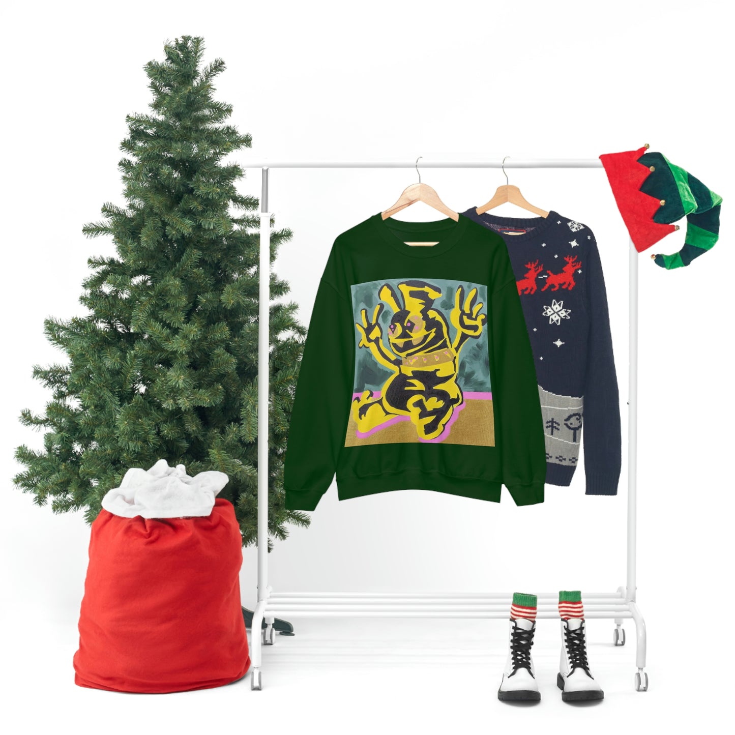 Yellow-Jack Brush Gold Drip™ Crewneck Sweatshirt