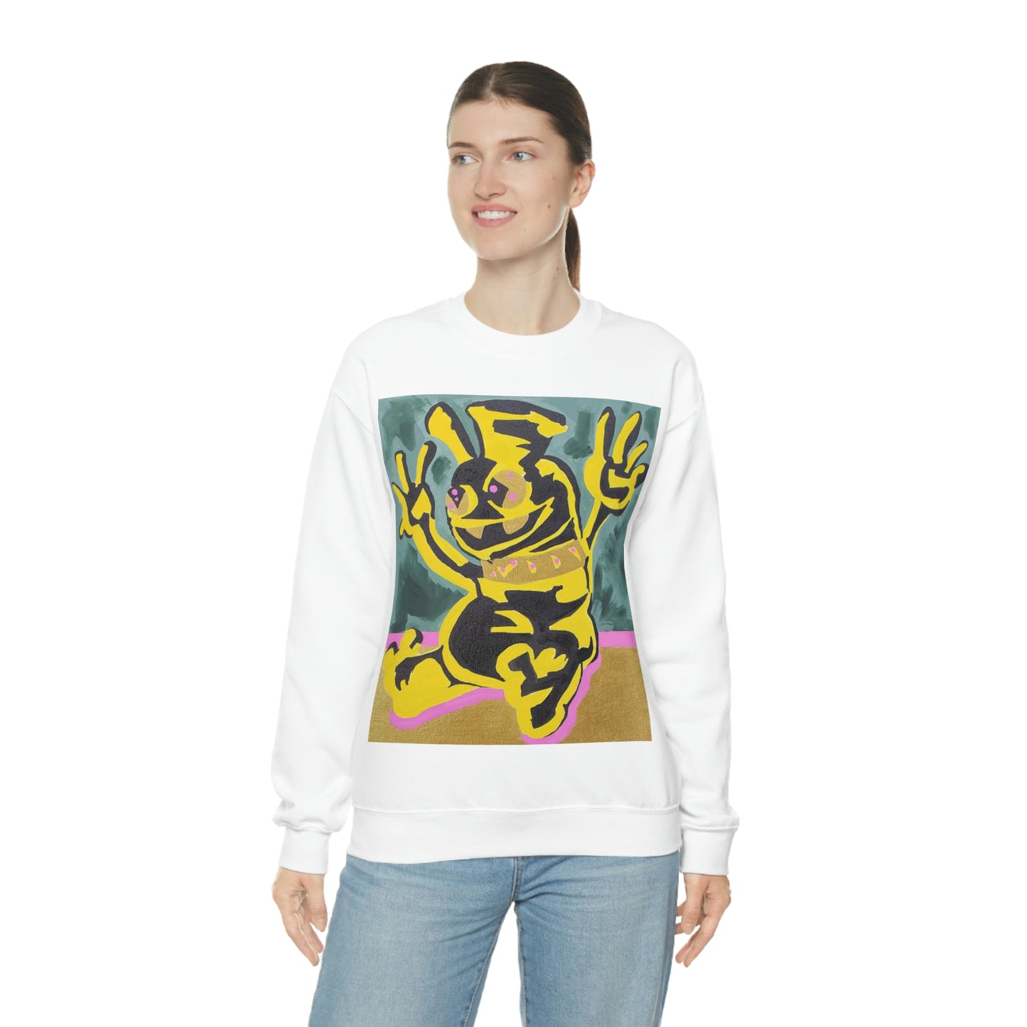 Yellow-Jack Brush Gold Drip™ Crewneck Sweatshirt