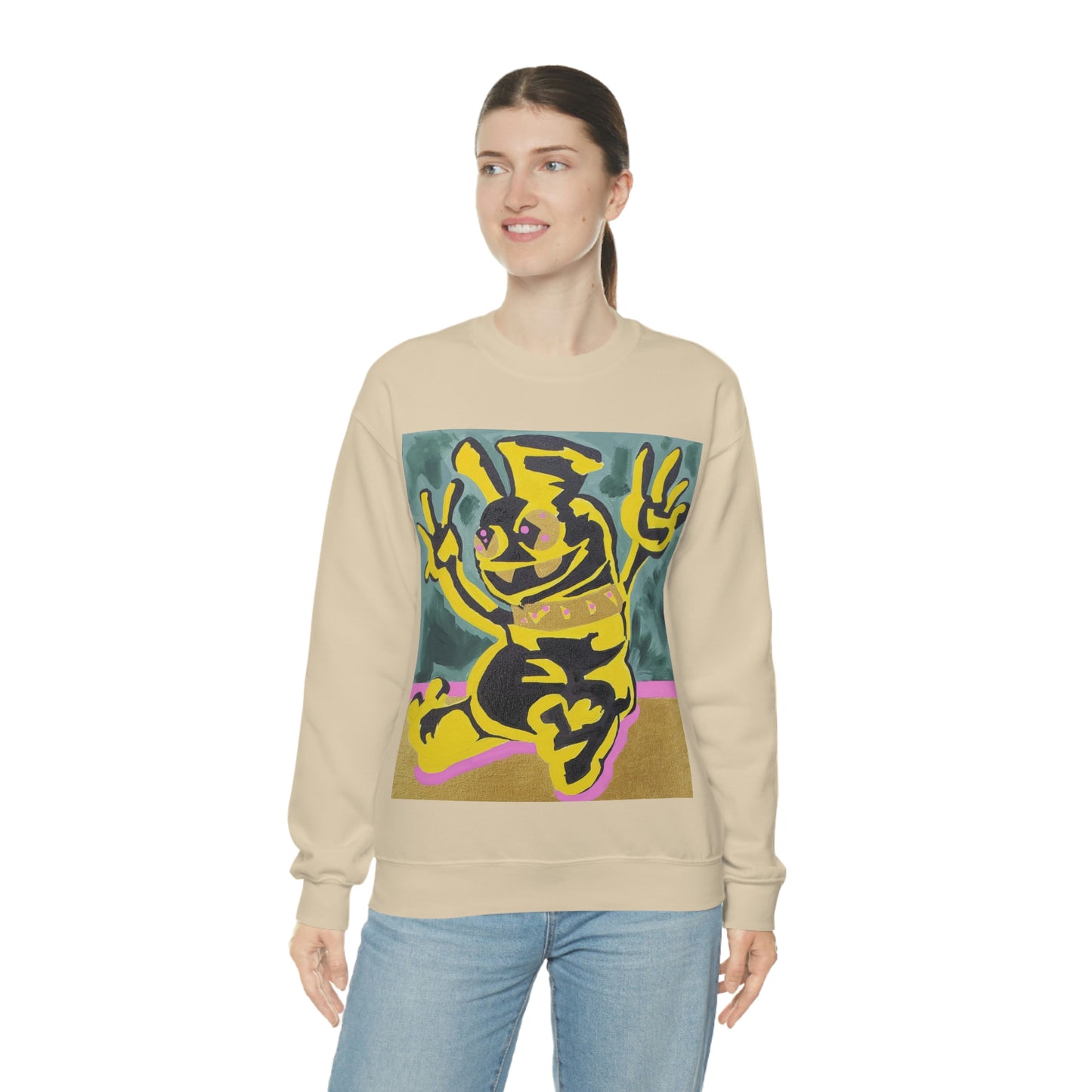 Yellow-Jack Brush Gold Drip™ Crewneck Sweatshirt