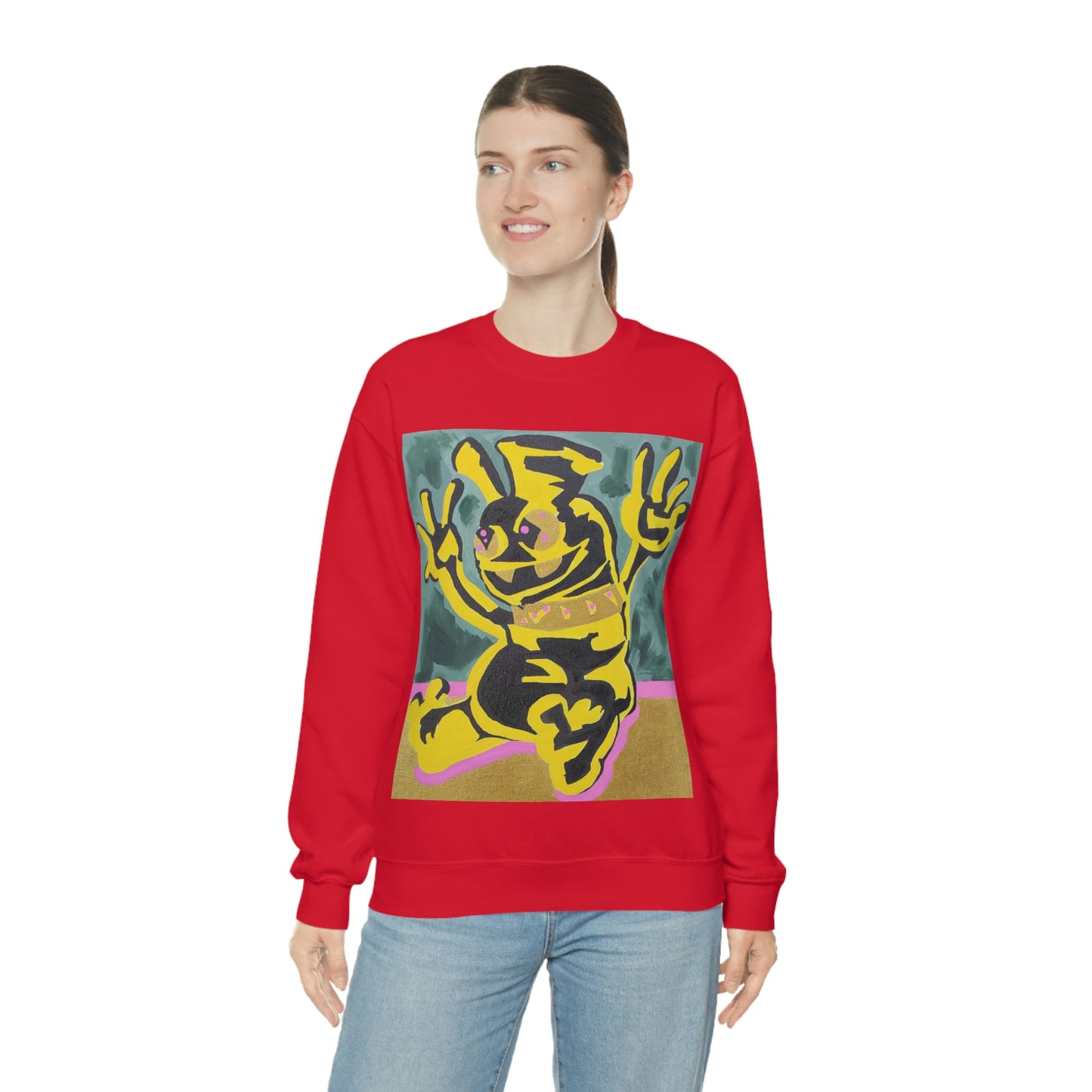 Yellow-Jack Brush Gold Drip™ Crewneck Sweatshirt
