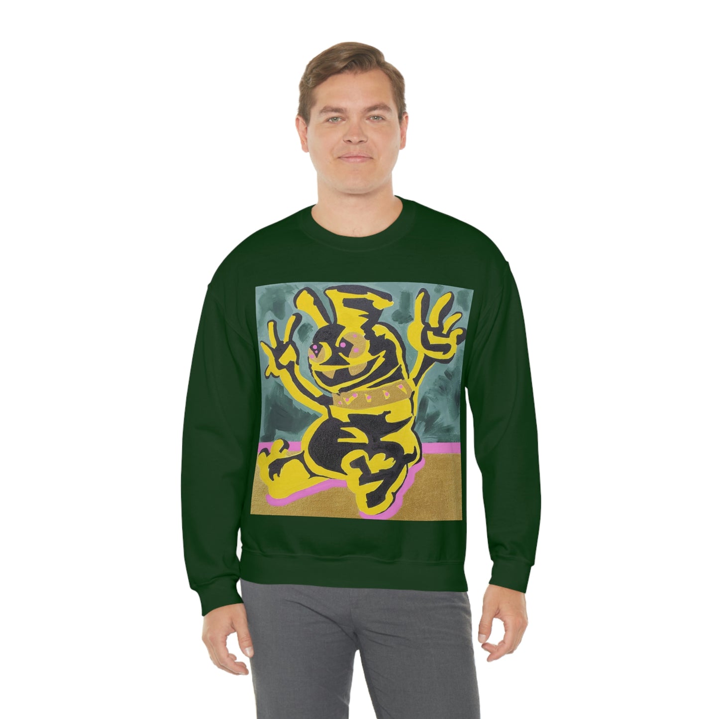 Yellow-Jack Brush Gold Drip™ Crewneck Sweatshirt