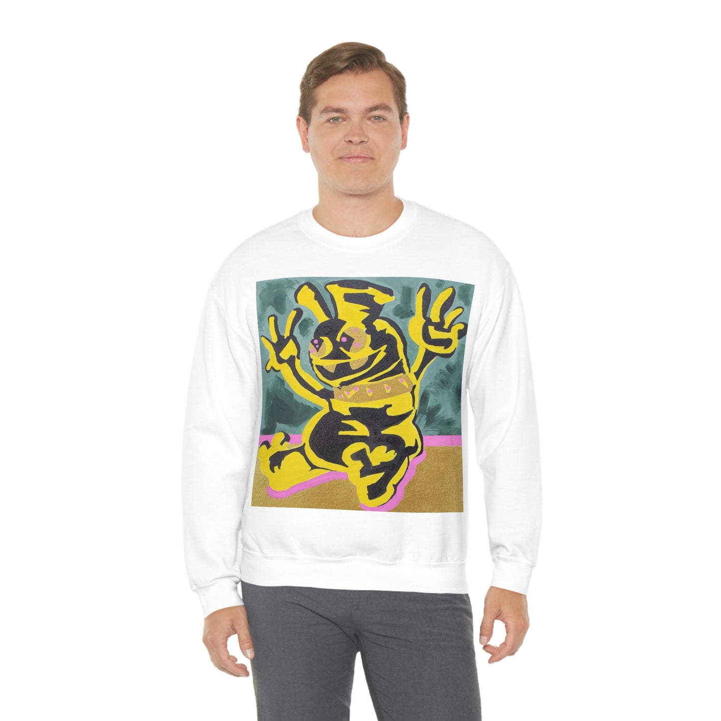 Yellow-Jack Brush Gold Drip™ Crewneck Sweatshirt