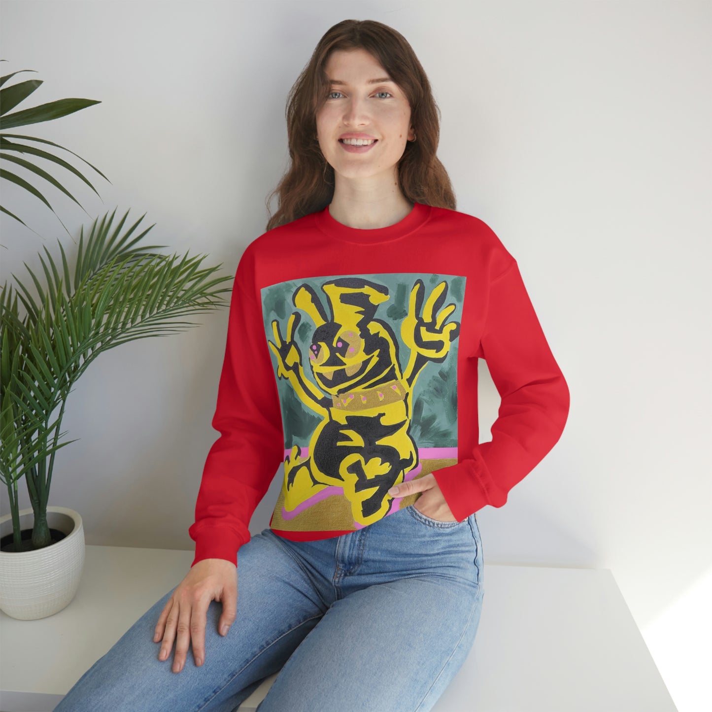 Yellow-Jack Brush Gold Drip™ Crewneck Sweatshirt
