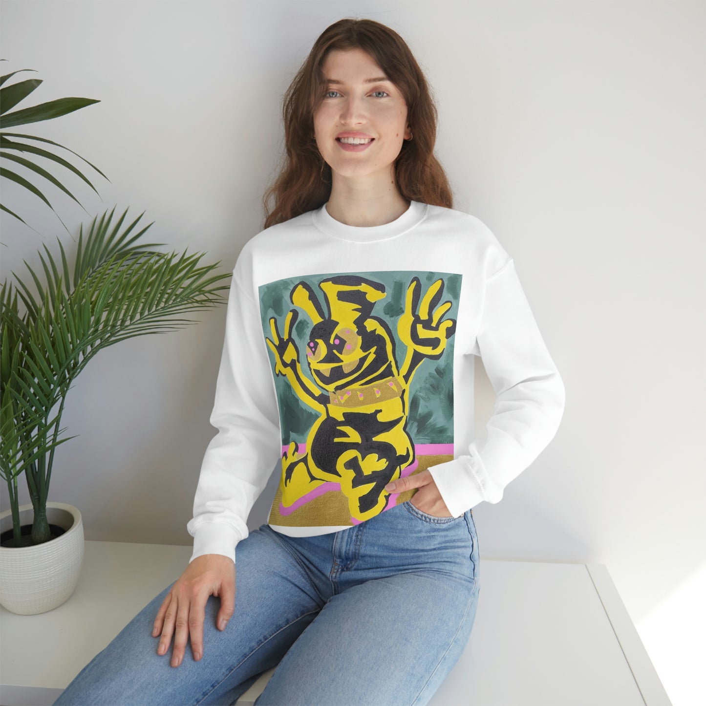 Yellow-Jack Brush Gold Drip™ Crewneck Sweatshirt