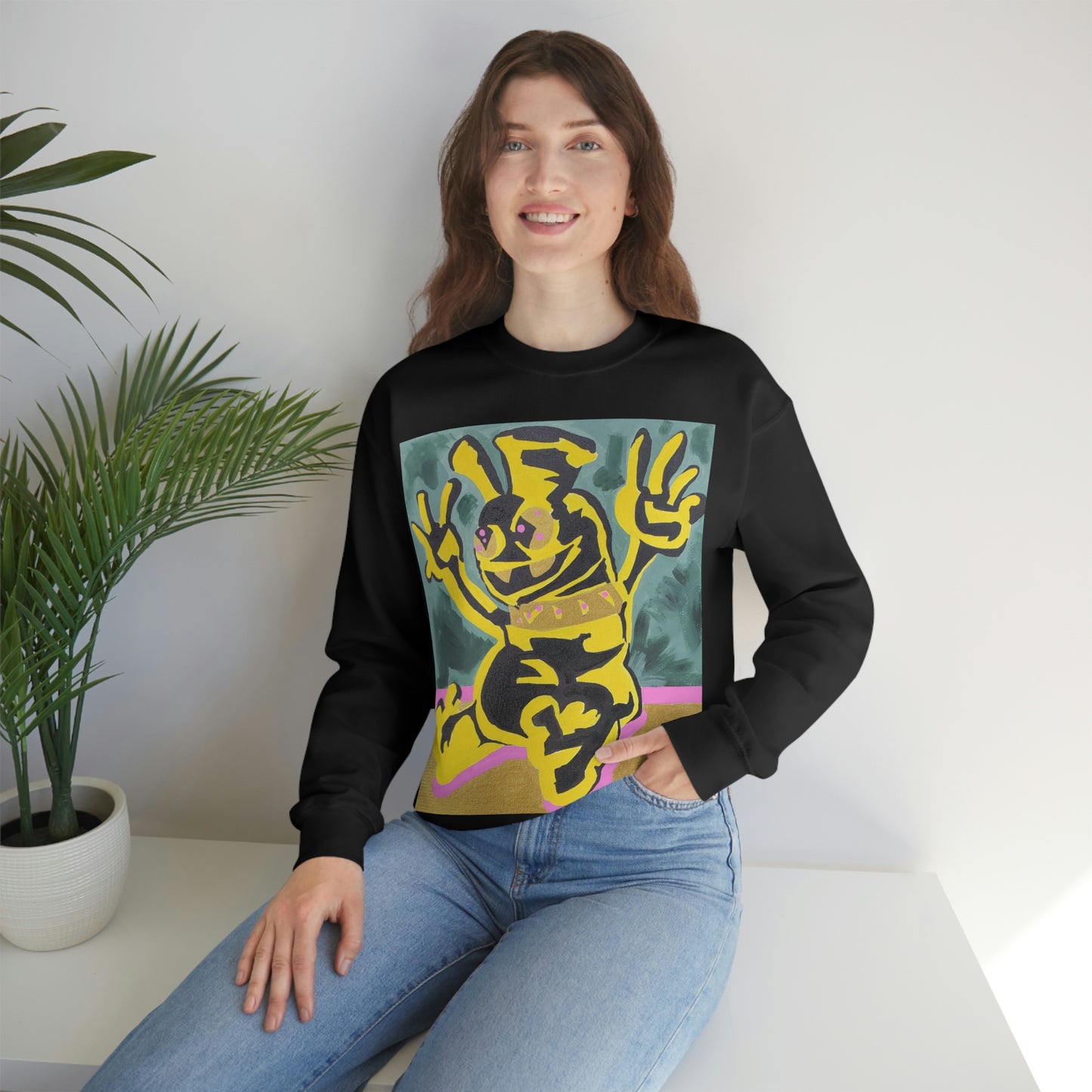 Yellow-Jack Brush Gold Drip™ Crewneck Sweatshirt