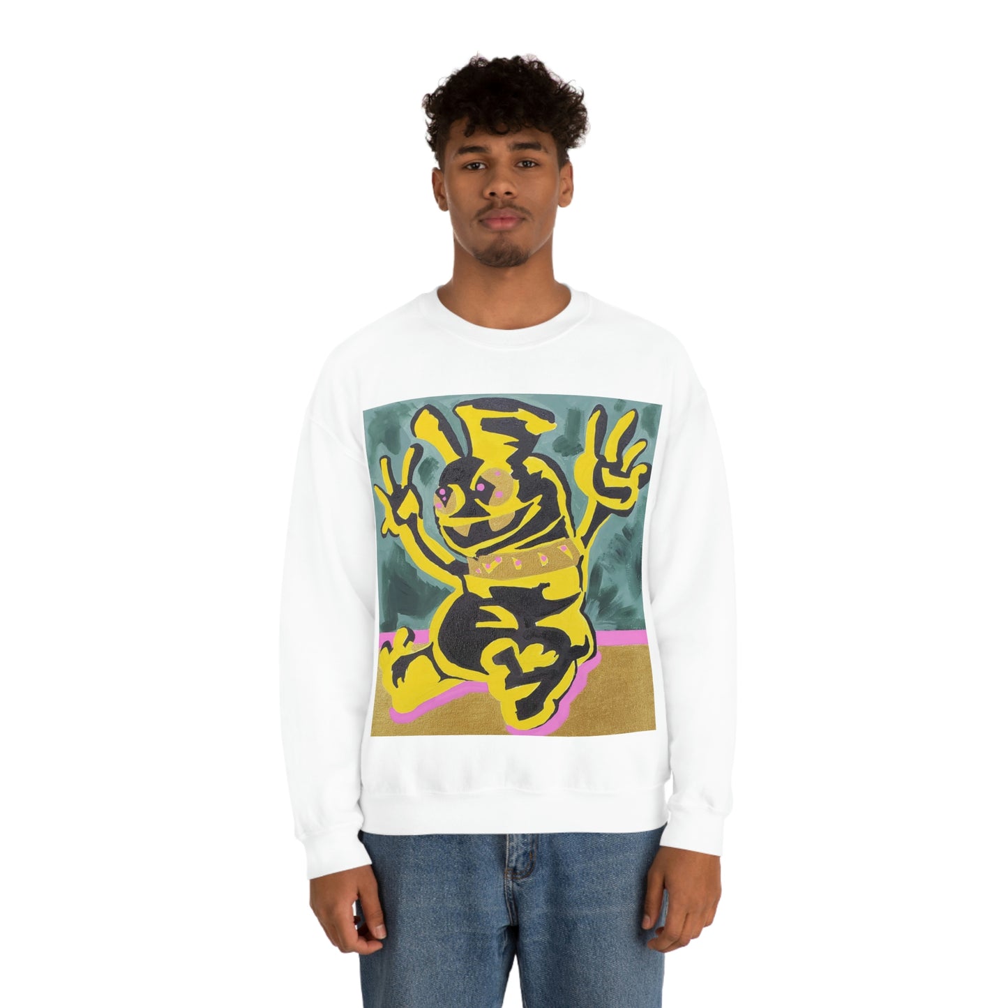 Yellow-Jack Brush Gold Drip™ Crewneck Sweatshirt