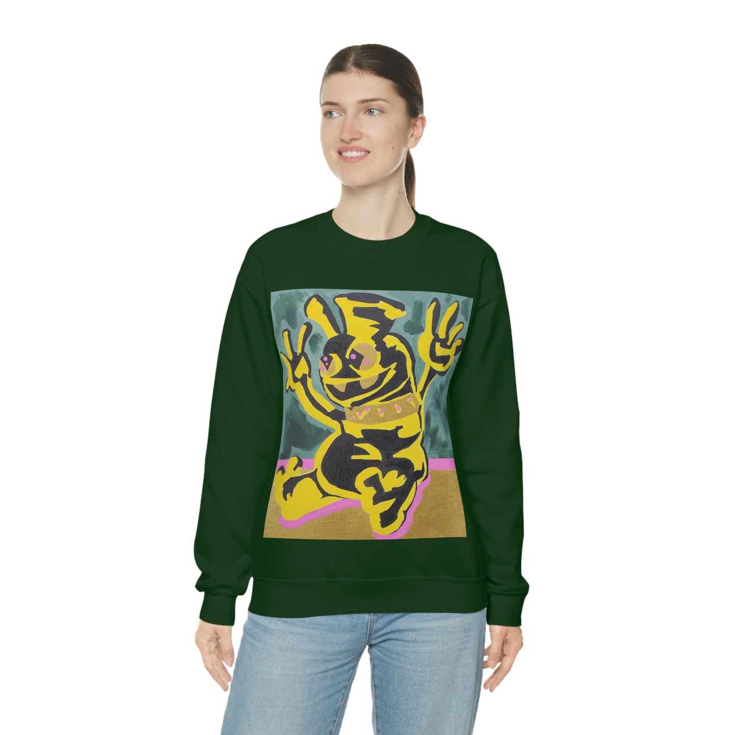 Yellow-Jack Brush Gold Drip™ Crewneck Sweatshirt