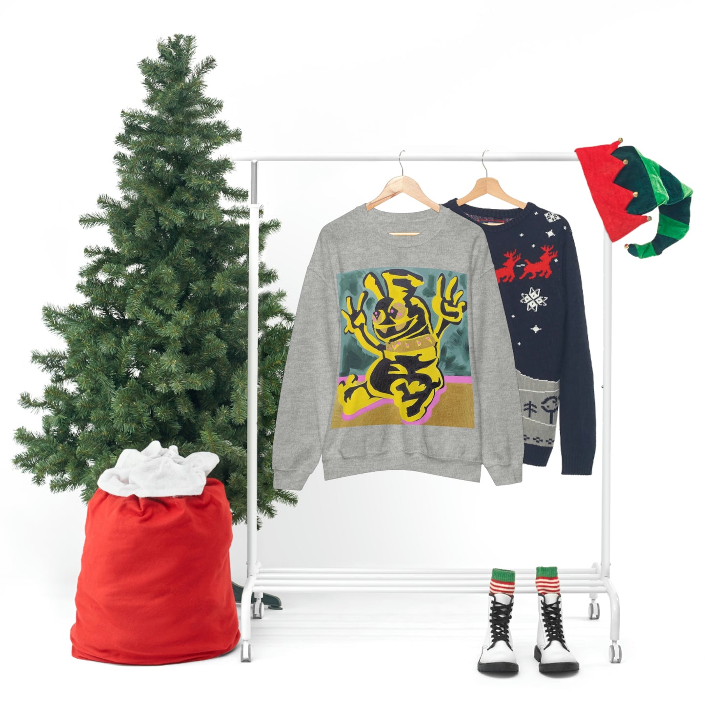 Yellow-Jack Brush Gold Drip™ Crewneck Sweatshirt