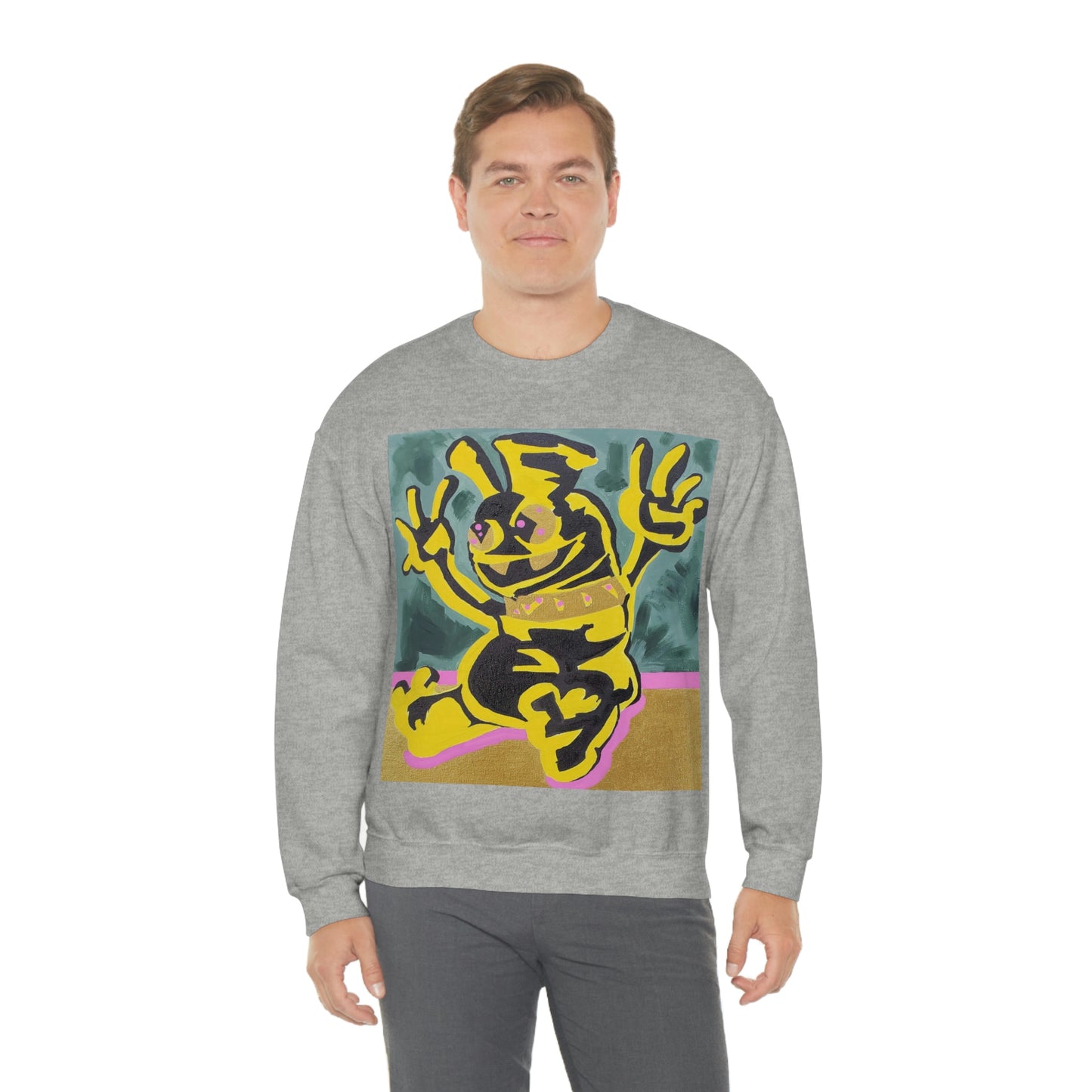 Yellow-Jack Brush Gold Drip™ Crewneck Sweatshirt