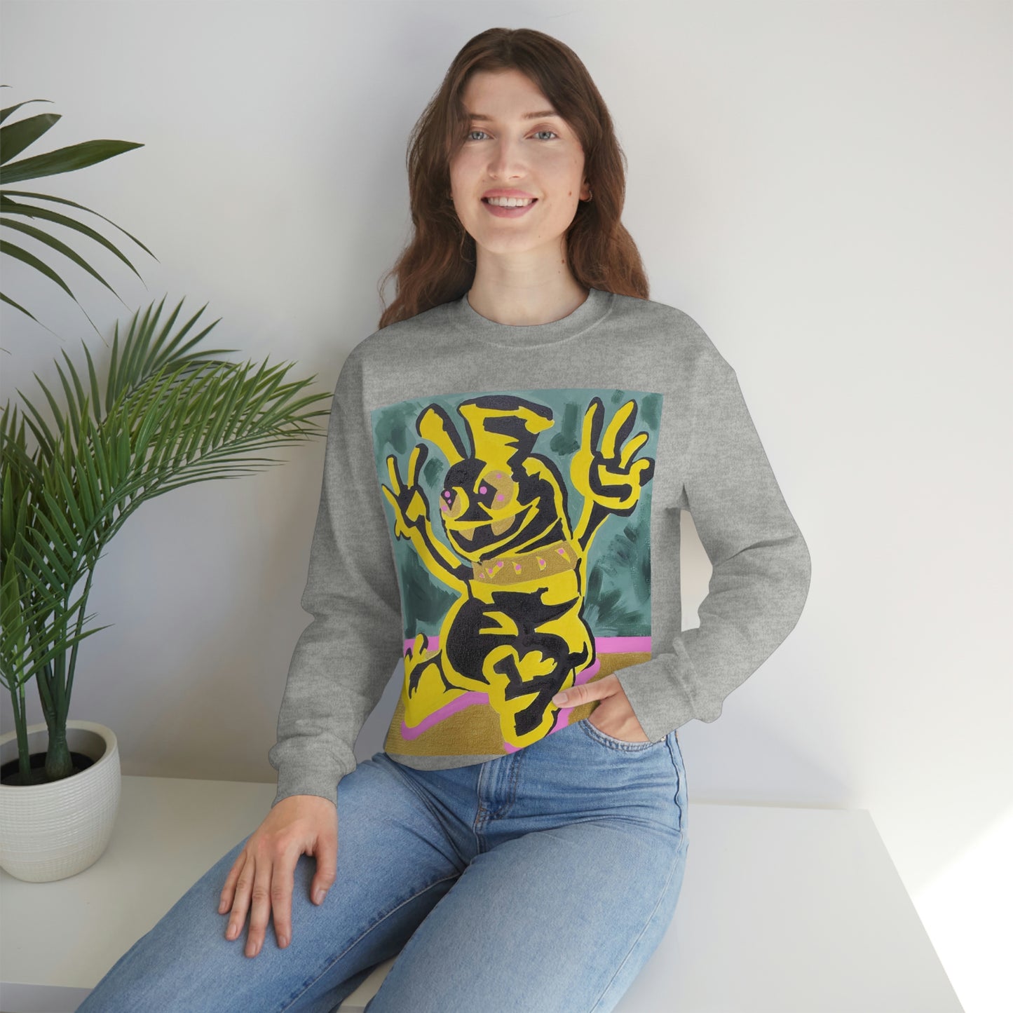 Yellow-Jack Brush Gold Drip™ Crewneck Sweatshirt