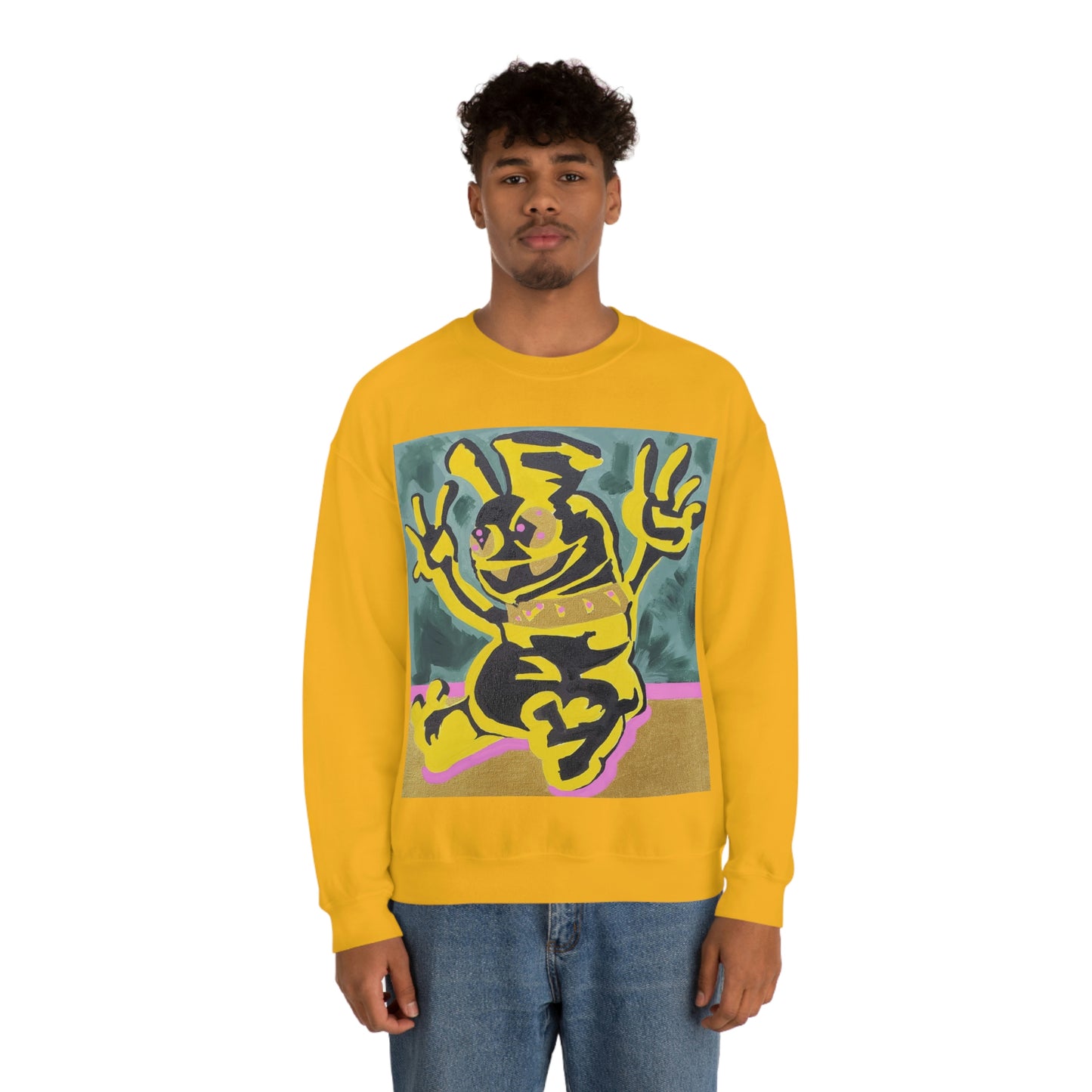 Yellow-Jack Brush Gold Drip™ Crewneck Sweatshirt