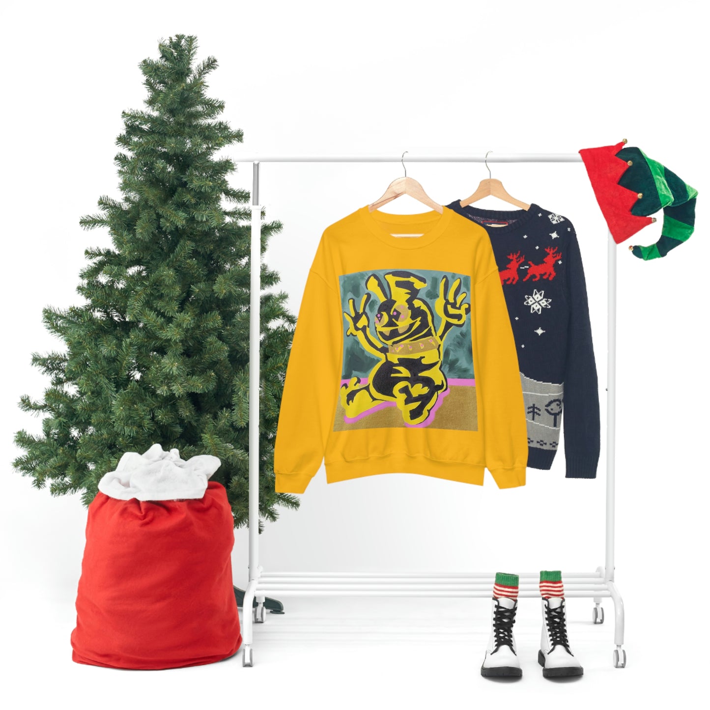 Yellow-Jack Brush Gold Drip™ Crewneck Sweatshirt