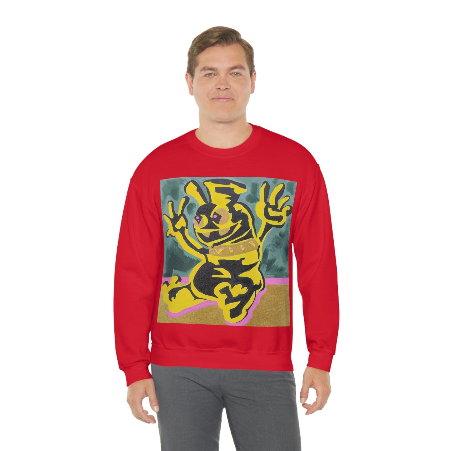 Yellow-Jack Brush Gold Drip™ Crewneck Sweatshirt
