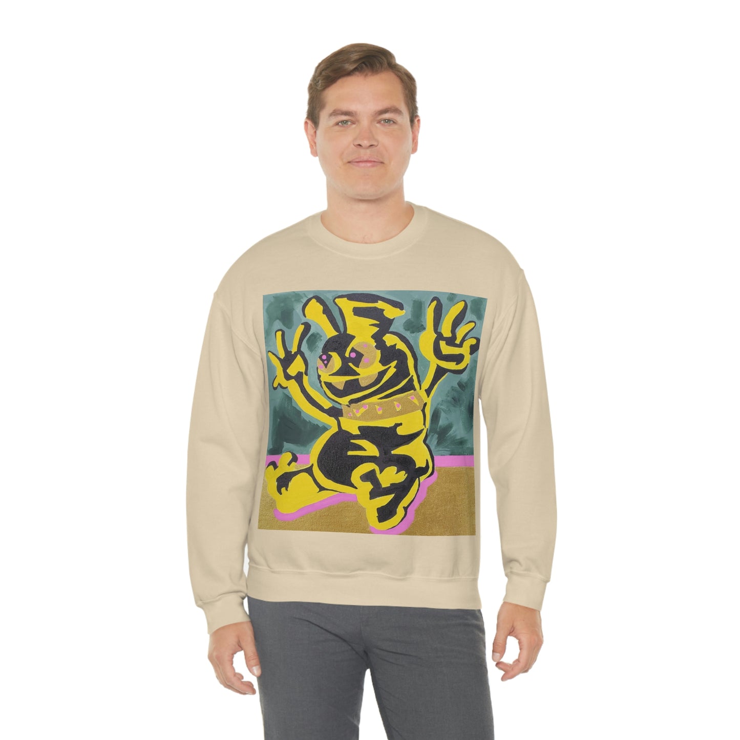 Yellow-Jack Brush Gold Drip™ Crewneck Sweatshirt