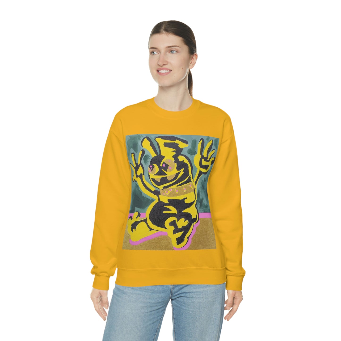 Yellow-Jack Brush Gold Drip™ Crewneck Sweatshirt