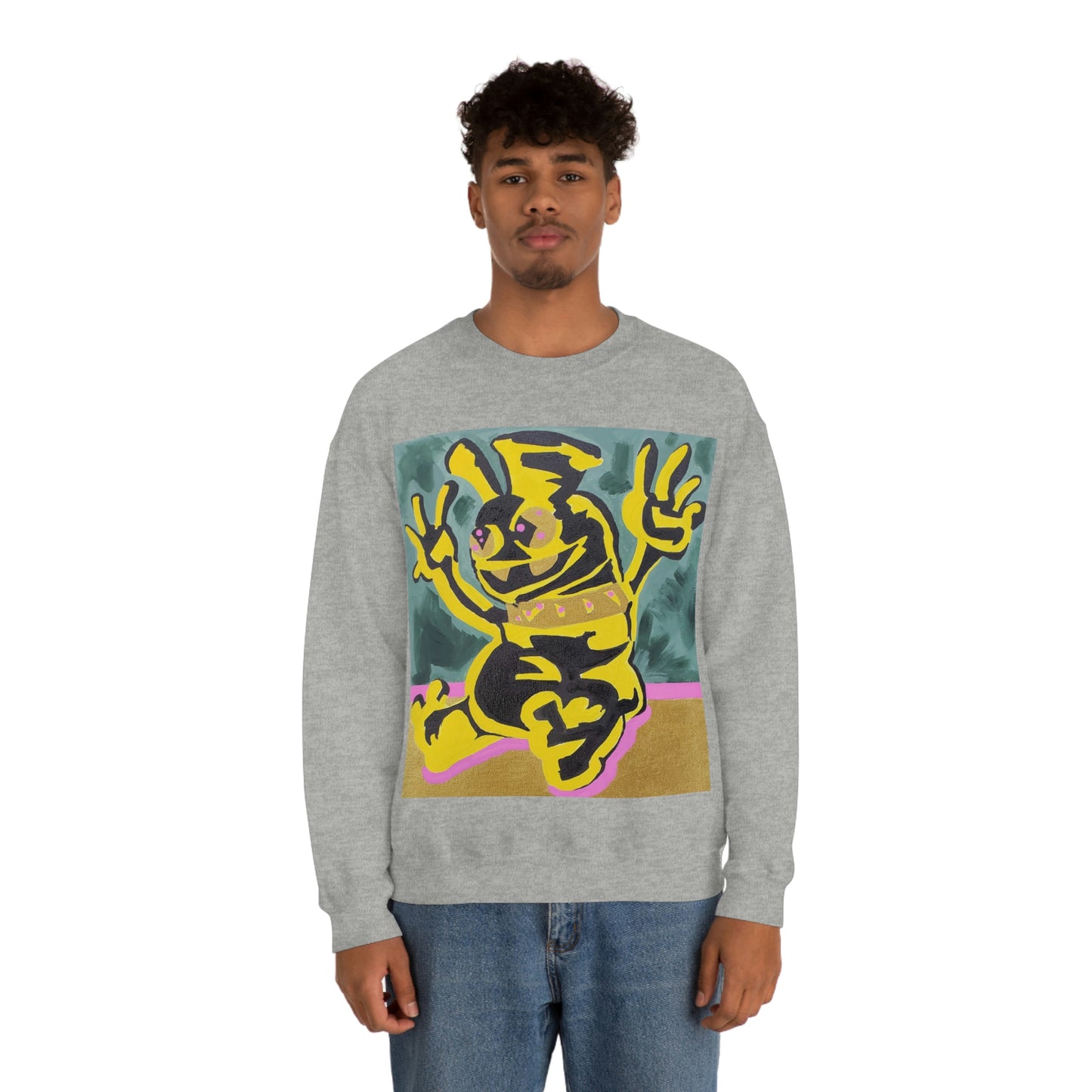 Yellow-Jack Brush Gold Drip™ Crewneck Sweatshirt