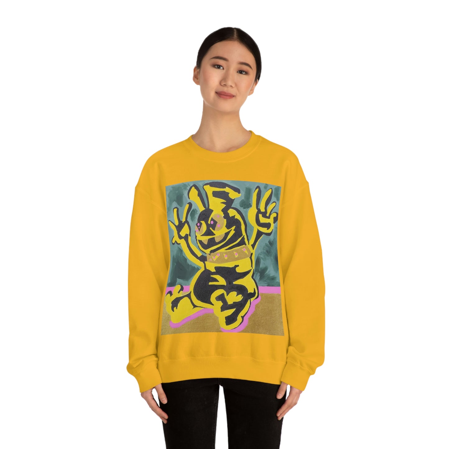 Yellow-Jack Brush Gold Drip™ Crewneck Sweatshirt