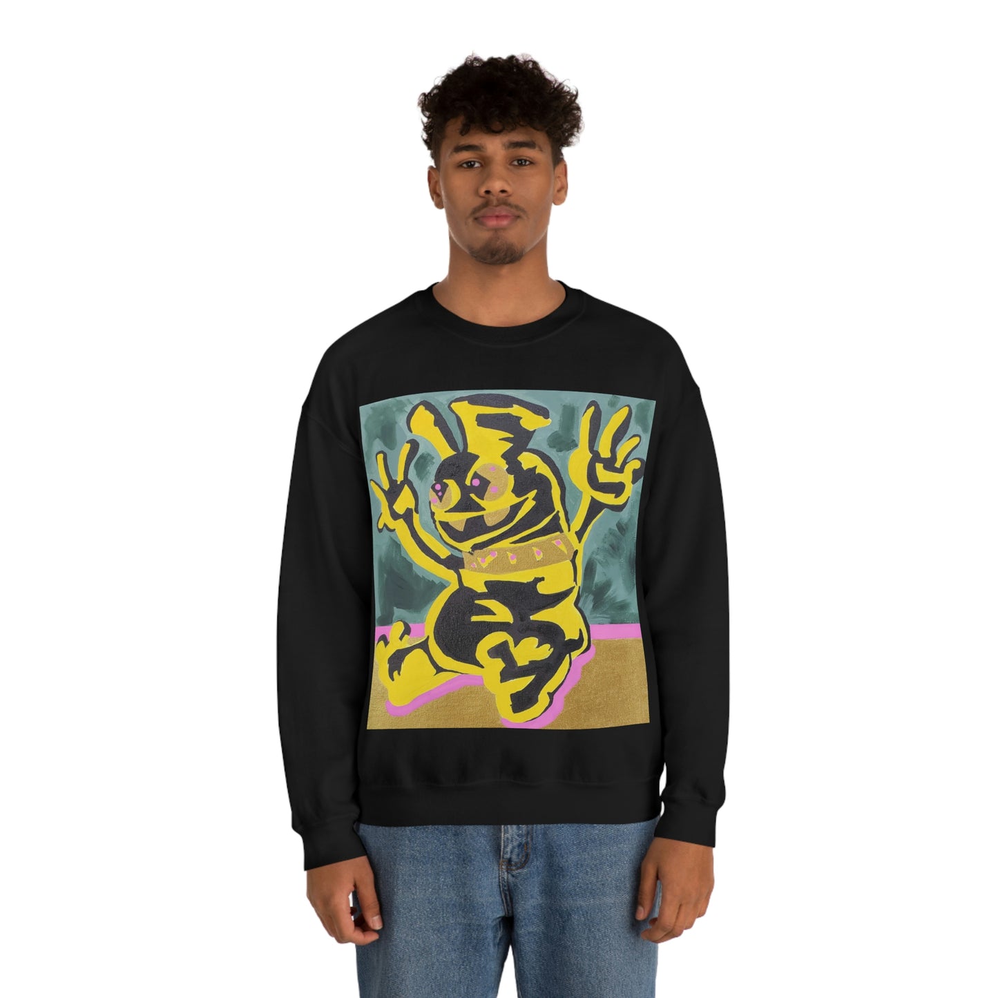 Yellow-Jack Brush Gold Drip™ Crewneck Sweatshirt