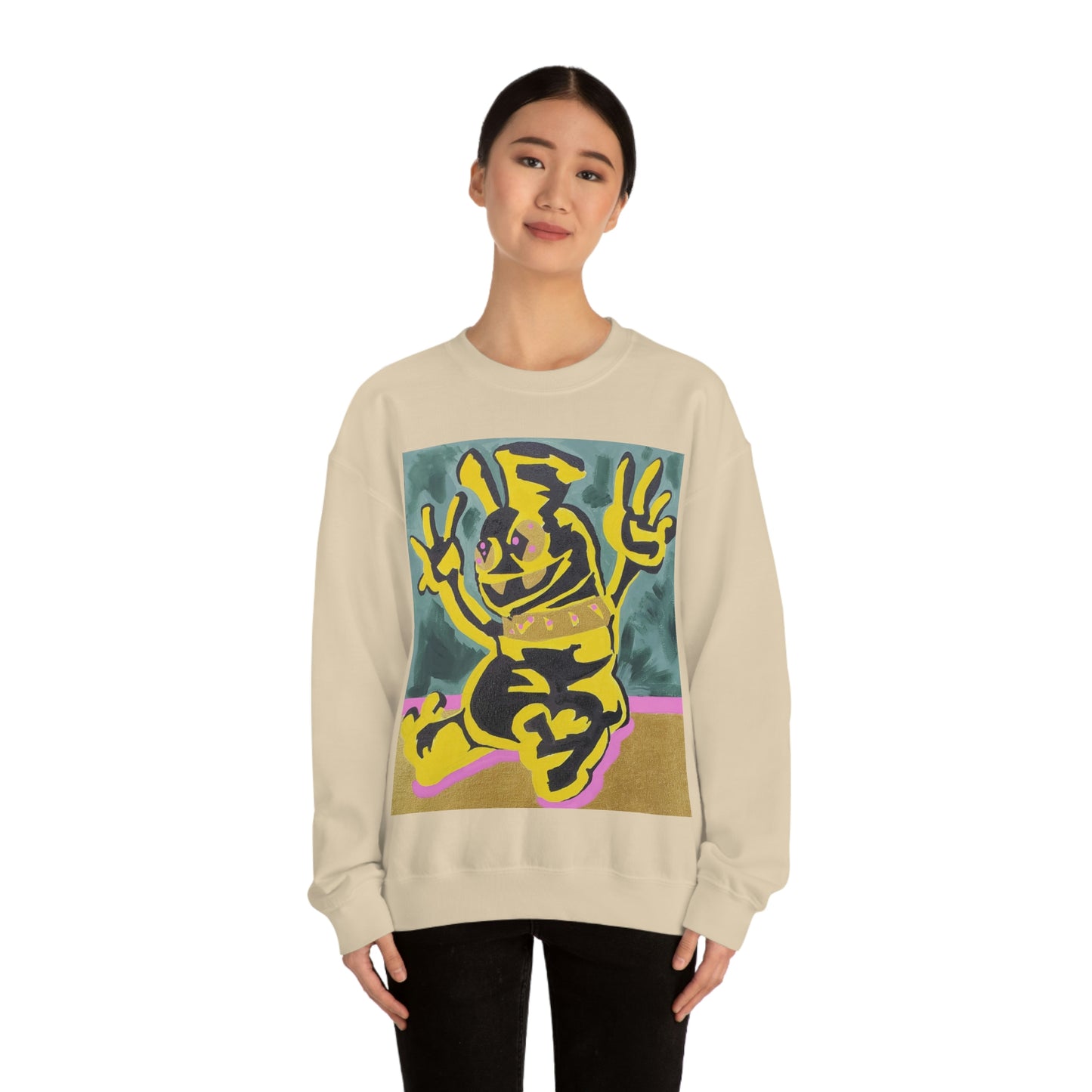 Yellow-Jack Brush Gold Drip™ Crewneck Sweatshirt