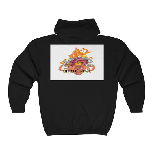 Hustle Mentality™ Full Zip Hooded Sweatshirt